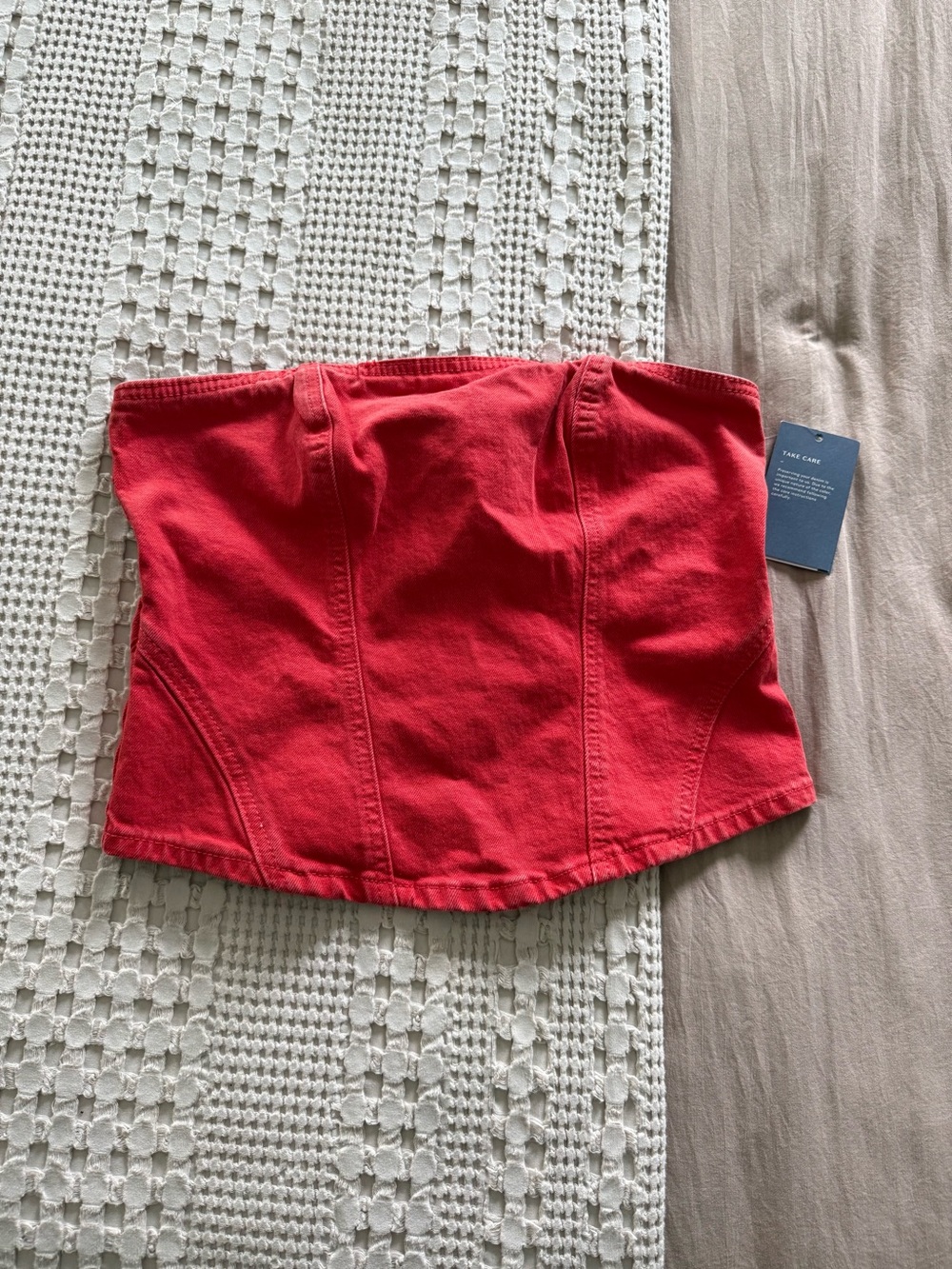 NEW Universal Thread Red Strapless Top Size 6